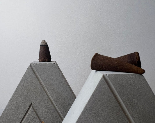 Penrose Triangle Concrete Incense Cone Holder